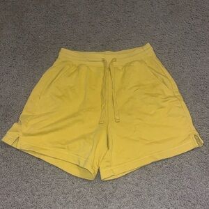 mustard-colored shorts from old navy. worn one time.